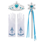 Load image into Gallery viewer, Baby Girls Elsa Anna Princess Accessories Kids Magic Wand Crown Cosplay Snow White Rapunzel Tiara Gloves Party Supplies Sets
