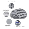 Food Grade Silicone Cup Coaster Tabletop Protection Slip Insulation Pad Glass Cup Mat Hot Drink Holder Home Kitchen Accessories