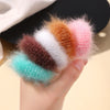 5Pcs/lot New Elastic Hair Band Hair Tie for Girl Plush Color Matching Hair Rope Children's Ponytail Support Headwear Accessories