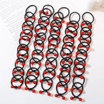 Load image into Gallery viewer, Red Cherry Baby Hair Bands Cute Girls Elastic Ponytail Holder Ties Heaband Kids Headwear Ropes Scrunchie Hair Accessories
