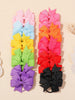 20PCS/Set New Bowknots Elastic Hair Bands for Girls Hair Rope Hair Tie Ponytail Holder Kids Baby Hair Accessories New Year Gift