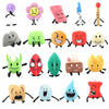 5/7/12/19pcs Bfdi Plushie Battle for Dream Island Plush Toys Stuffed Animal Cartoon Plant Soft Doll Leafy Firey Coiny Kids Gifts