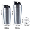 750ml 304 Stainless Steel Protein Powder Shaker Cup Portable Fitness Sport Water Bottle Leak-Proof Mug Nutrition Blender Cup