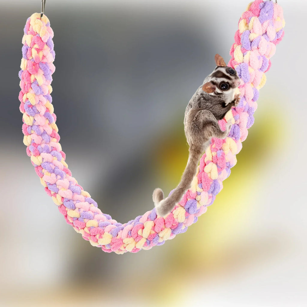 Ferret Chinchilla Toys Sugar Glider Climbing Rope Rabbit Food Rat Accessories Woven Guinea Pig Cotton Child Pet