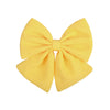 1Pcs Solid Color Cotton Hair Bows With Clip For Children Girls Handmade Hairpins Barrettes Headwear Kids Hair Accessories Gifts