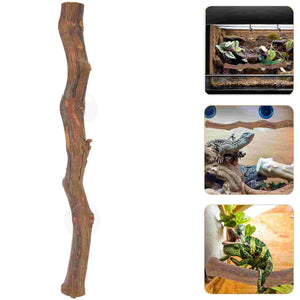 Lizard Pet Stand Gecko Tank Accessories Animal Reptile Wooden Toy Accessory Decorate Water