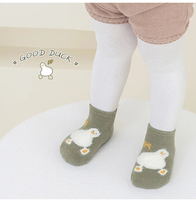 Thicken Baby Kids Thermal Socks Autumn Winter Trampoline Socks Warm Toddler Boy Girls Floor Socks Children Clothing Accessories