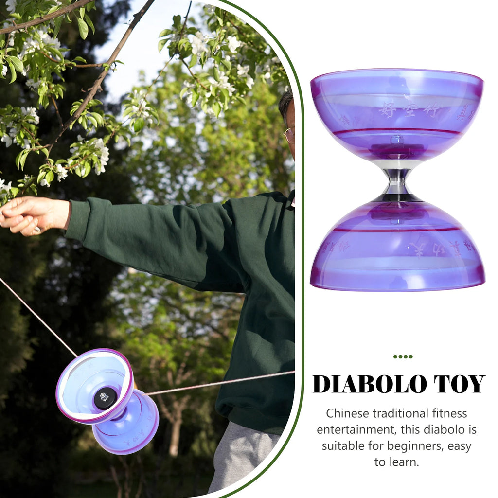 Professional Diabolo Of Triple Bearing Diabolo Toy Diabolo Yoyo Chinese Diabolo Toy Bearing Fitness Toy For Elderly