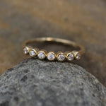 Load image into Gallery viewer, Huitan Minimalist Gold Color Wedding Rings for Women Paved Dazzling Crystal CZ Stone Simple and Elegant Rings New Trendy Jewelry

