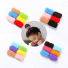 2/6/12 Pcs Women Girls Cute Knitting Solid Elastic Hair Bands Children Soft Hair Scrunchies Hair Ties Kids Hair Accessories Set