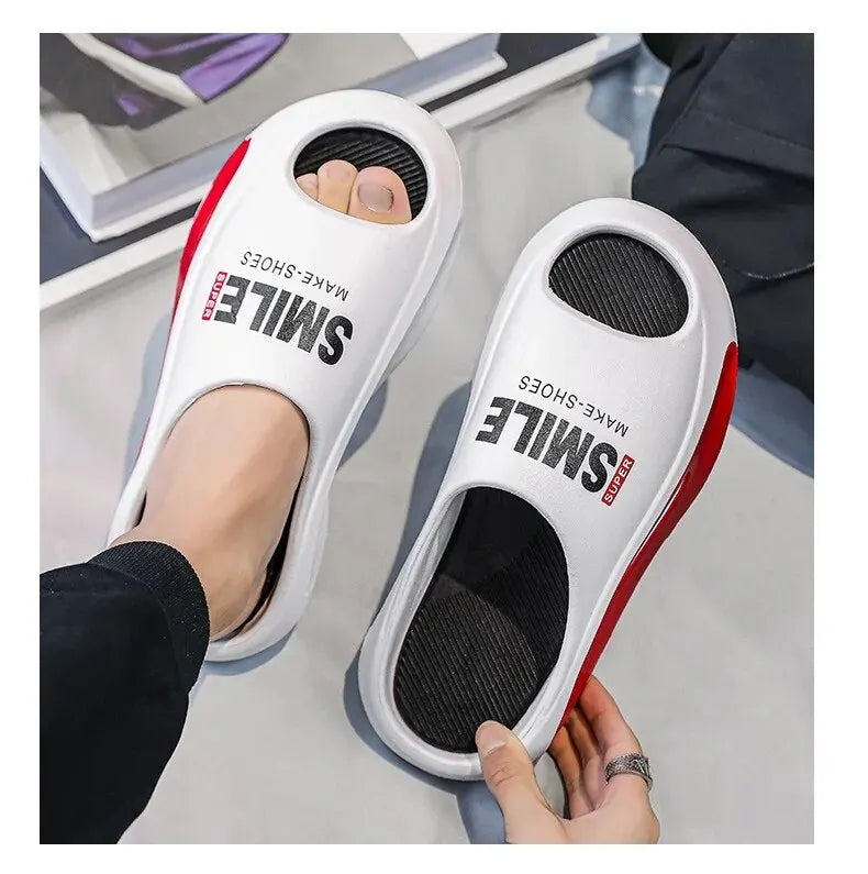 Men's Sandal Slippers New Summer Sneaker Slippers Men Thick Bottom Platform Slides Soft Eva Slippers Casual Beach Shoes