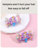 ncmama 2Pcs Lovely Mermaid Hair Clips For Baby Girls Quicksand Sequins Star Bows Hairpin Kids Headwear Boutique Hair Accessories