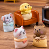 Creative Simulation Animal Bag Pet Miniature Ornament For Landscape Dollhouse Home Craft Decora DIY Fairy Garden Accessories