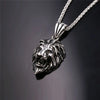 Lion Necklace Stainless Steel Head Pendant for Men women Hip Hop Rapper Miami wear accessaries hot sale birthday jewlery gifts