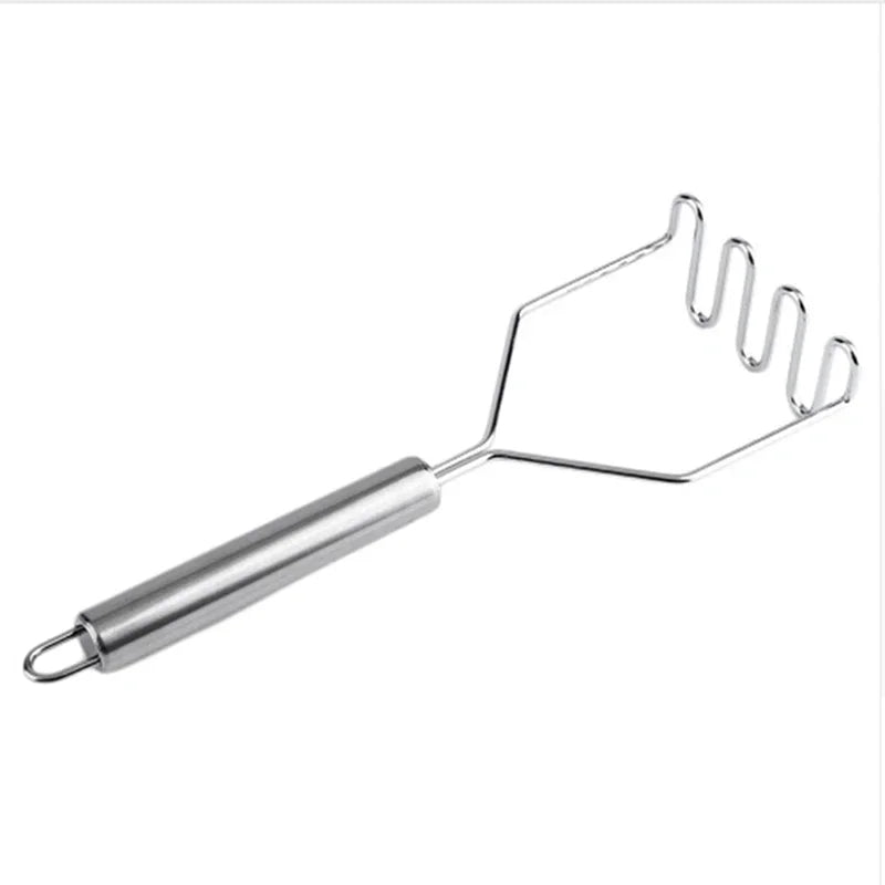 1pcs stainless steel kitchen gadget potato masher press cooking tool mashed potatoes wavy pressure Kitchen accessories