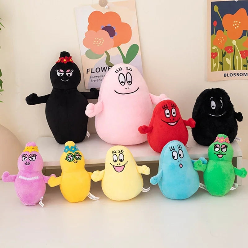 Cartoon Barbapapa Plush Toys Soft Stuffed Dolls For Baby Kids Comfort Soft Gift Toys Home Decora Girls Children Birthday Gifts