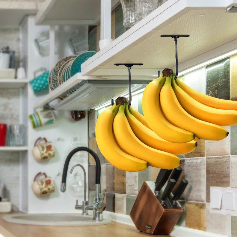 Banana Hanger Under Cabinets Hook for Banana Or Kitchen Items Keep Banana