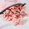 5Pcs/Set Solid Hairpins for Baby Grosgrain Ribbon Bows Hair Clips Boutique Handmade Headwear Girls Baby Hair Accessories