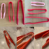 3pcs PP Food Tong Vegetable Clip Kitchen Tongs Non-slip Cooking Clip Clamp BBQ Salad Tools Silicone Grill Kitchen Accessories