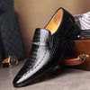 Mens PU Leather Shoes Luxury Crocodile Pattern Men Business Dress Shoes Casual Social Shoe Male Wedding Footwear Zapatos Hombre