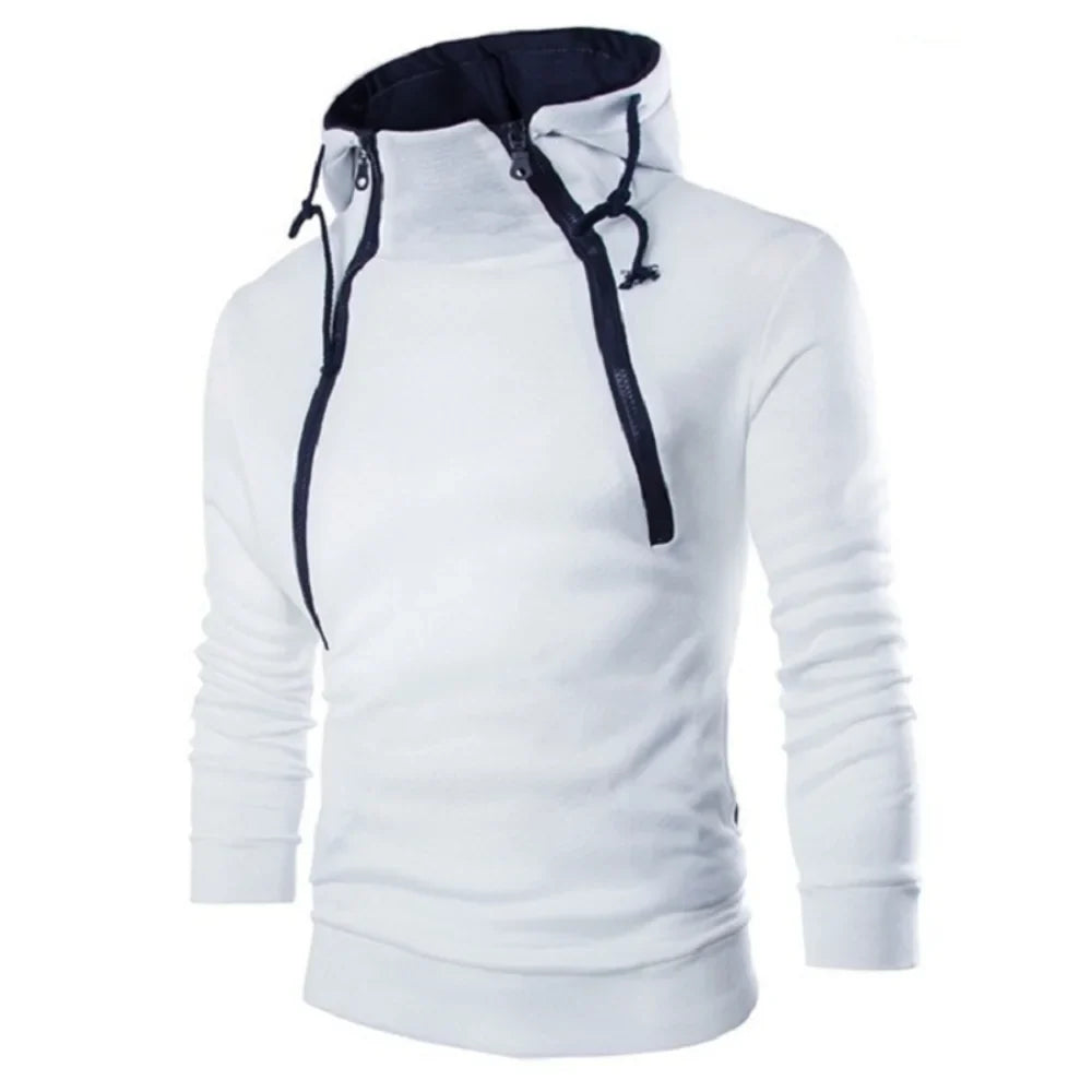 Autumn New Men's Hoodies Sweatshirts Zipper Hoodie Men Sweatshirt Solid Color Man Hoody Sweatshirts For Male