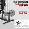 Home Gym Workout Station, Multifunctional Home Gym System with Leg Extension, Leg Press, Full Body Exercise Accessories