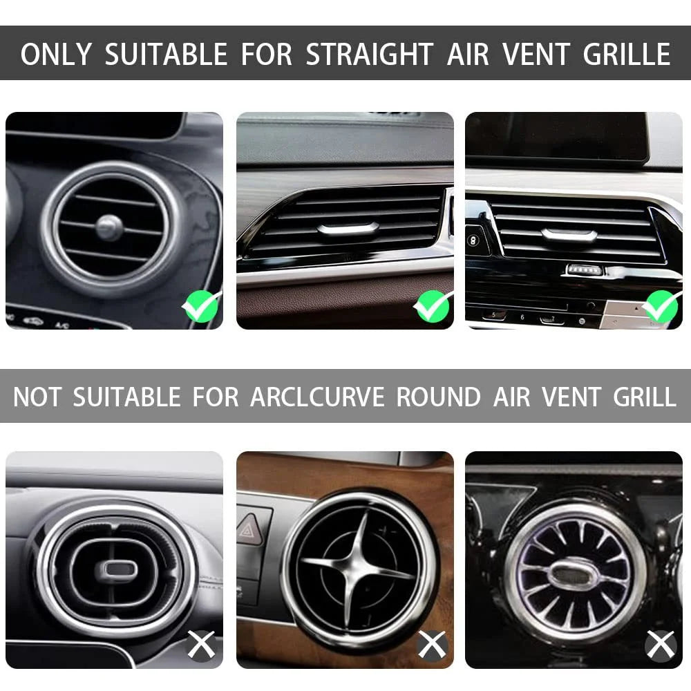 1PC Car Air Conditioner Outlet Decorative Strips Diamond U Shape Clip Strip Auto Vent Interior Grille Rhinestones Decor Moulding