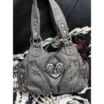 Load image into Gallery viewer, HAEX Y2K Women Shoulder Bags Fashion Trend Retro Soft PU Chains Ladies Tote Bags LA High Street Moto Style Messenger Bolso Mujer
