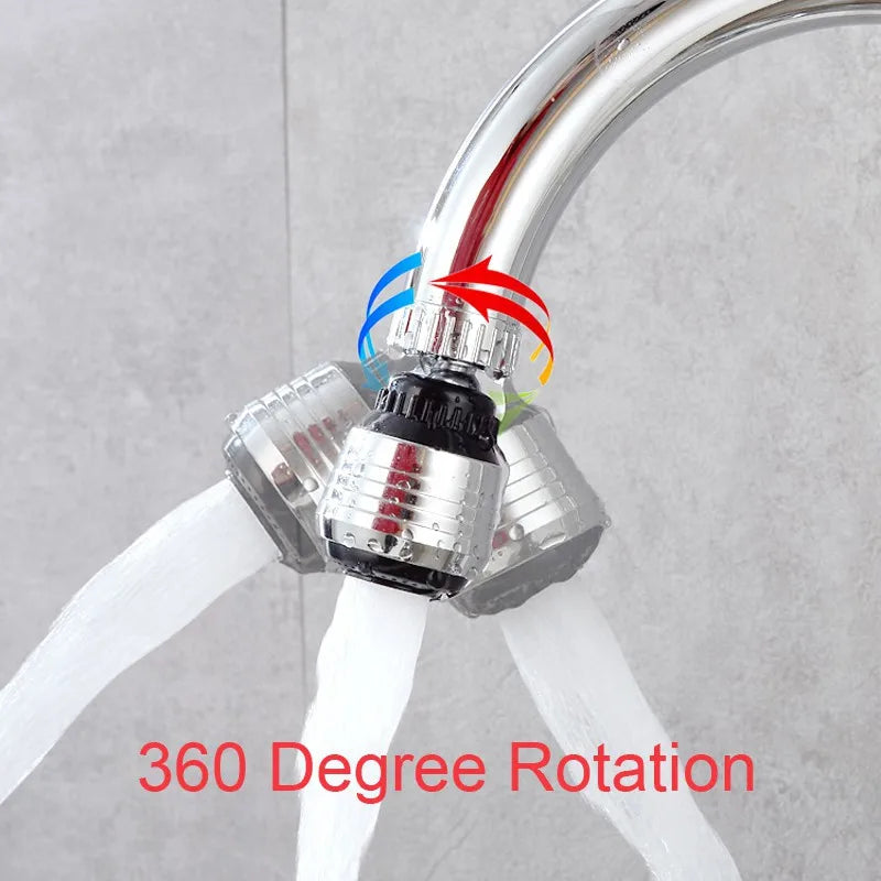 2 Mode Faucet Extender Nozzle Water Diffuser Tap Mixer Aerator Kitchen Attachment Adapter Frother Sprayer Saving Bubbler Filte