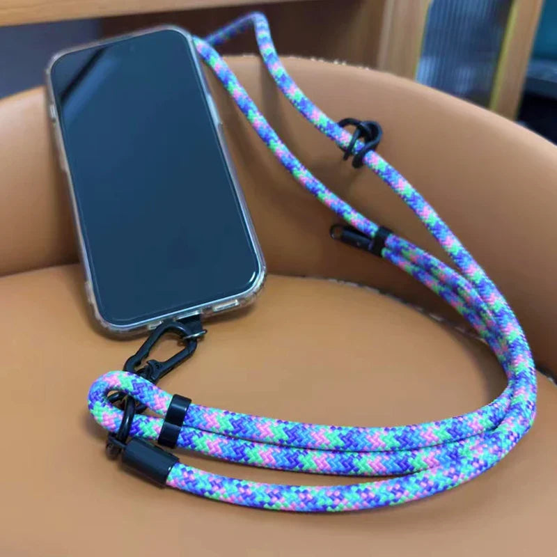 150CM Extendable Mobile phone Lanyard Adjustable Neck Shoulder High-end Strap Men Women's Mountaineering Crossbody Phone Rope