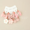 10Pcs/Lot  Children's Cute Headwear Hair Accessories Baby's Basic Bow Tie Band Set Small Scrunchie Kids Elastic Hair Ties