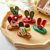 Knitted Woolen Baby Barrettes Cartoon Rabbit Little Girls Hairpins Puppy Cat Toddler Hair Clip Kids Grooming Hair Accessories