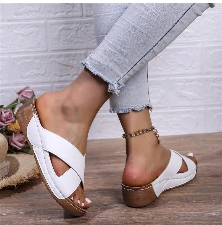 Summer Women Sandals Shoes Retro Walking Shoes Party Ladies Shoes Beach Sandals Woman Soft Female Footwear Women Sandal