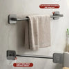 Bathroom Towel Holder White Without Drilling Bathroom Black Towel Rack Towel Bar Self-Adhesive Bathroom Towel Rack Towel Rail