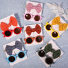 2Pcs/set Kids Summer Round Sunglasses Bows Headband Gift Sets Children Lovely Glasses Protection Hair Accessories for Girls