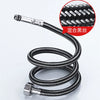 Faucet accessories 2PCS 60cm stainless steel nylon braided hose bathroom heat-resistant faucet basin sink kitchen hose G1/2 G3/8