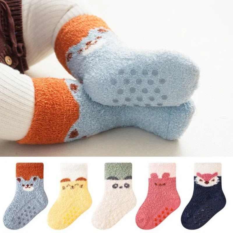 Autumn Winter Thick Warm Baby Stockings Super Soft Middle Tube Socks for Newborn Infant Toddler Boys Girls Mid Calf Long Socks