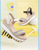 Ladies Shoes Wedges Heel Footwear Wedge with Platform Waterproof Summer 2024 Rhinestones Sandals for Women Outdoor Pumps Diamond