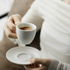 MHW-3BOMBER 80ml Ceramic Espresso Cup with Saucer Set  Latte Art Mugs Coffee Mug Professional Home Barista Tool Accessories