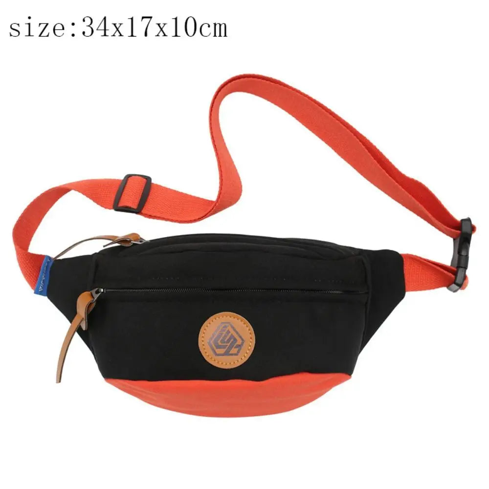 New Chest Bag Fashion Casual Versatile Crossbody Bag Multi functional Large Capacity Trendy Sports Waistpack