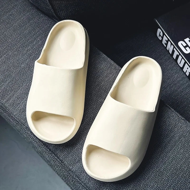 Outdoor Trend Casual Non-slip Men's Slippers EVA Thick Soles Soft-soled Cool Slides Original Lightweight Men's flat Sandals