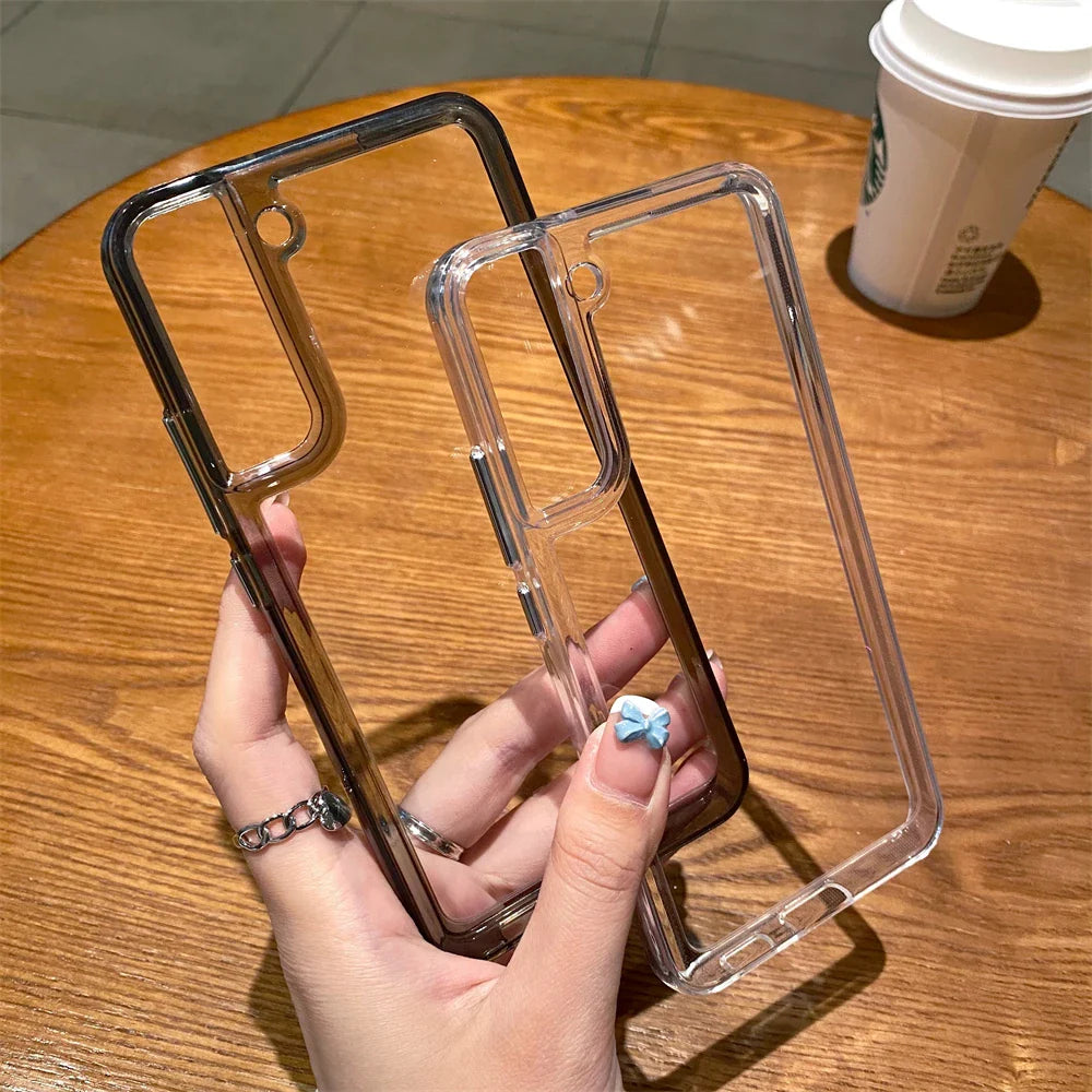 Luxury Clear Crystal Shockproof Case for Samsung S24 S23 S22 S21 FE Plus Ultra A32 A42 A52 A72 A33 A53 A73 A14 A34 A54 Cover