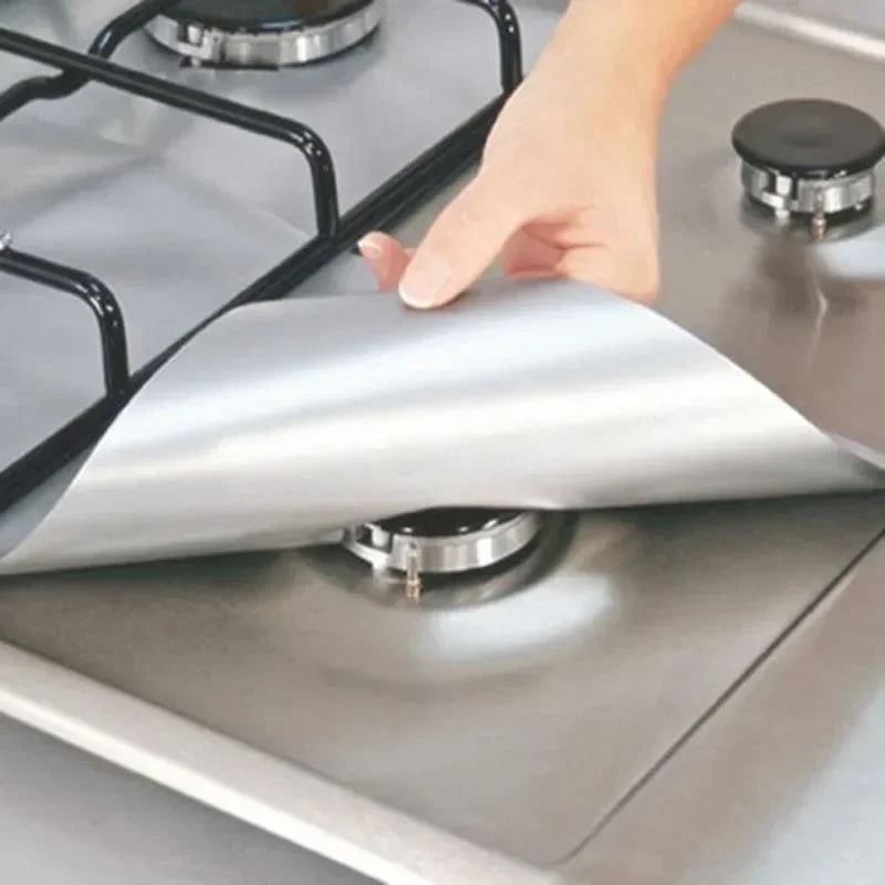 1/4pcs Gas Stove Protector Cooker Cover Liner Clean Mat Pad Kitchen Gas Stove Stovetop Protector Kitchen Accessories