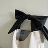 Sweet Y2k Fashion Shoulder Underarm Bag Casual Canvas Simple Clutches Trendy Chic All Match Bow Design Purse and Handbags