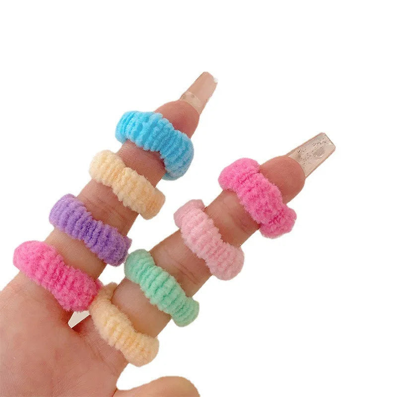 100Pcs Kids Elastic Hair Bands Girls Rubber Band For Children Sweets Scrunchie Hair Ties Clips Headband Baby Hair Accessories