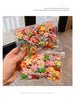 50PCS Girls Cartoon Flower Fruit Elastic Hair Bands Cute Ponytail Hold Hair Tie Rubber Bands Scrunchie Kids Hair Accessories