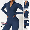 Women's One-piece Yoga Pants Short/Long-sleeved Warm ski Overalls Outerwear High Elastic Cycling Bodybuilding Bodysuit