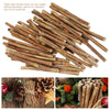50 Pcs DIY Wooden Stick Natural Sticks Bulk Stickers Mini Long Branches for Crafts Log Decorations Child House Accessories Home
