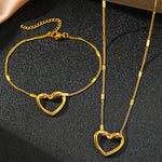 Load image into Gallery viewer, Stainless Steel Jewelry Set Novelty Twisted Heart Light Luxury High-end Sense Jewelry Set For Women Jewelry Anniversary 2024

