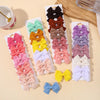 10Pcs/lot Solid Color Ribbon Baby Bows Hair Clips for Baby Girls Handmade Bowknot Hairpin MiNi Barrettes Kids Hair Accessories